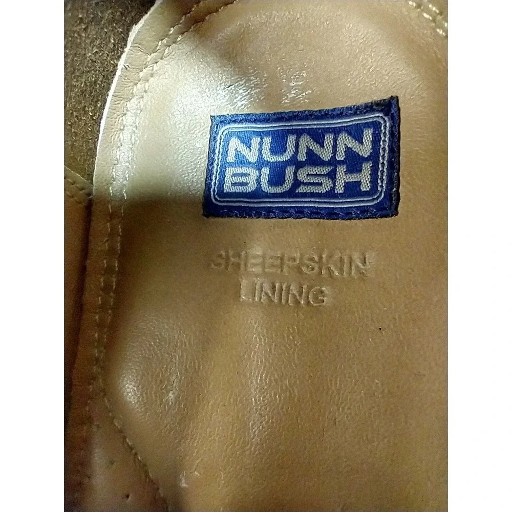 Nunn Bush Mens Black Pebbled Leather Slip On Loafers Bicycle Toe 81044 Size 12 M